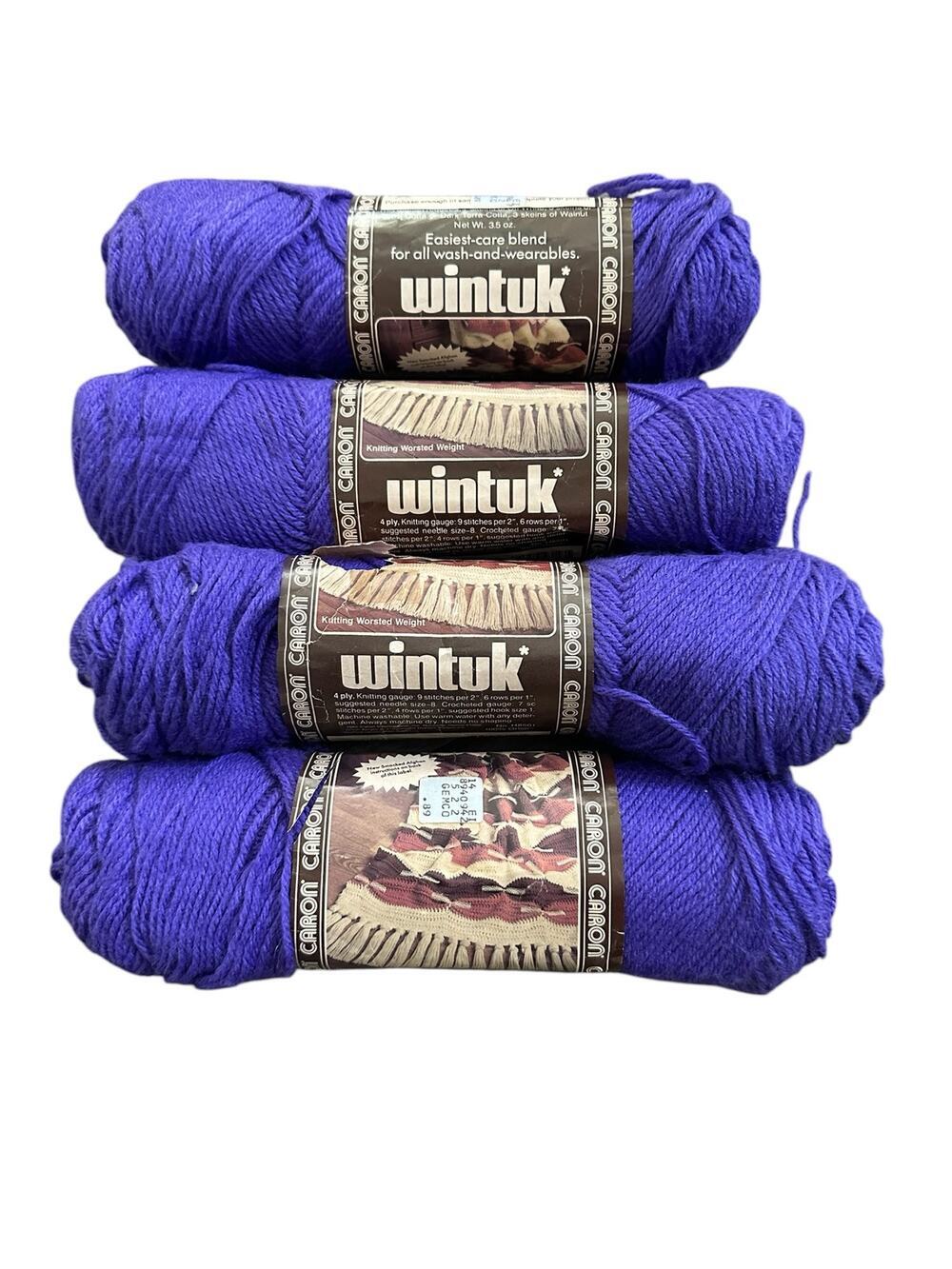 Caron Wintuk 100% orlon Yarn lavender